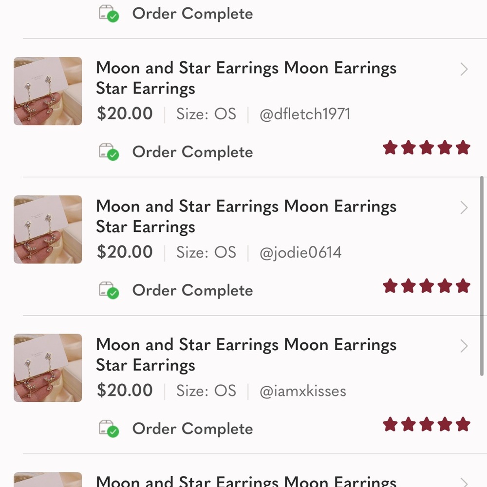 Moon and Star Earring, Celestial Pearl Earrings, Night Sky Drop Dangle Earrings - Picture 4 of 8